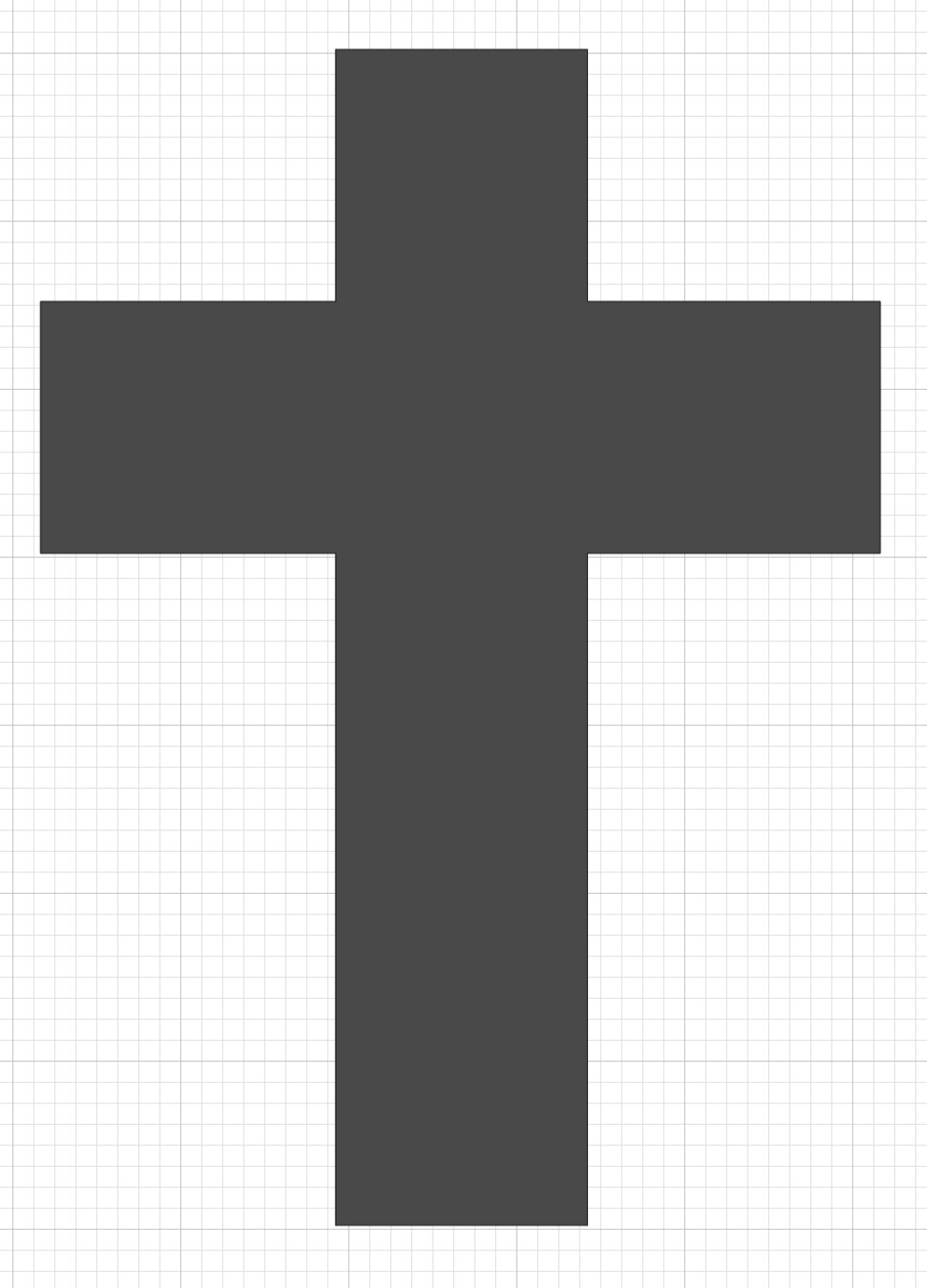 Fillable Cross - 10 x 14 inch