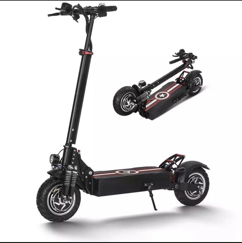 ELECTRIC SCOOTER 1000W DUAL MOTOR 52v 2000w LED LIGHTS AND ALARM BRAND NEW
MULT FUNCTION HEAVY DUTY ENERGY EFFICIENT MODERN TECHNOLOGY. CE Certified. ELECTRIC SCOOTER 1000W DUAL MOTOR 52v 2000w LED LIGHTS AND ALARM BRAND NEW
MULT FUNCTION HEAVY DUTY ENERGY EFFICIENT MODERN TECHNOLOGY. CE Certified.