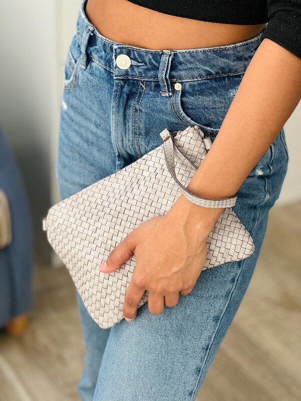 Bolso de piel Trenzada mini Amelia