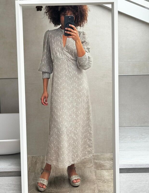 Vestido midi estampado