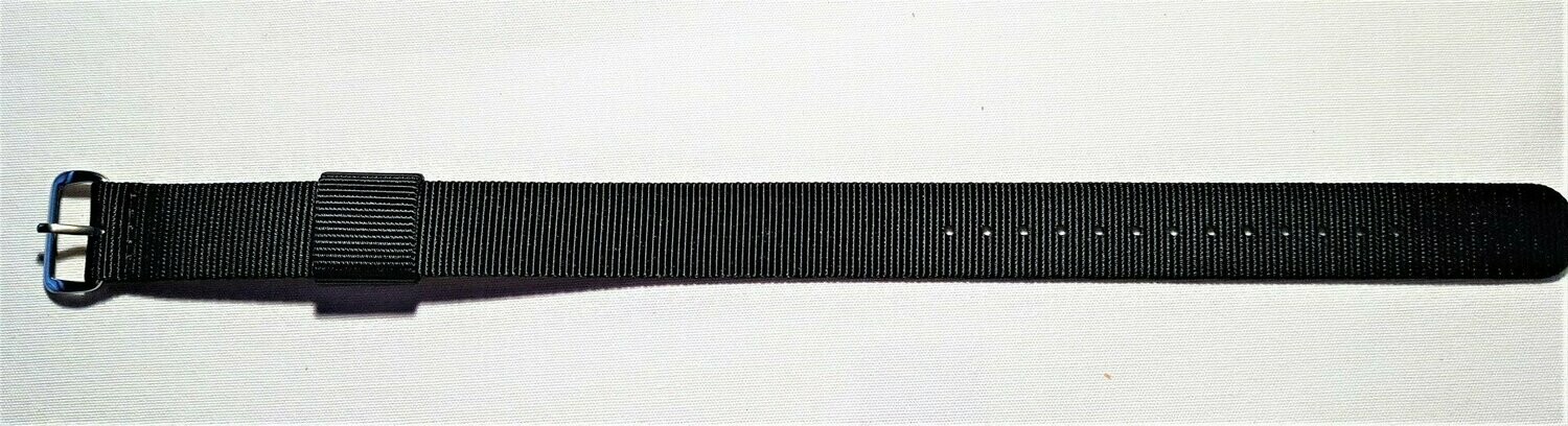 Black plain Fabric  one size  Wristband
(Strap Only - does not include Token)