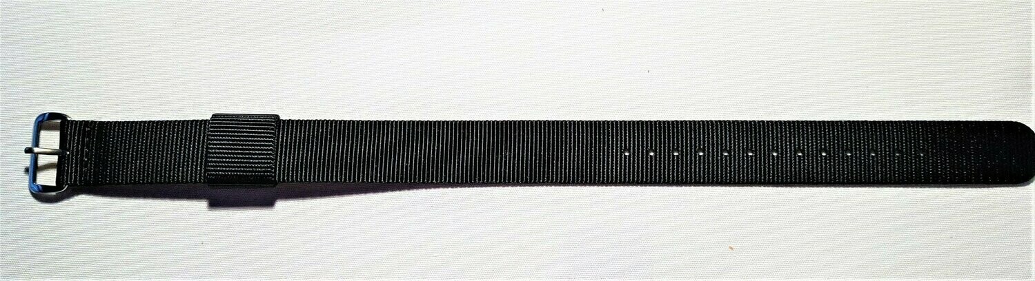 Black plain Fabric one size Wristband
(Strap Only - does not include Token)