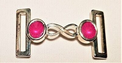 Icebreaker Band Sterling Silver Token - Peony Pink Crystals
(Token only - does not include Strap)