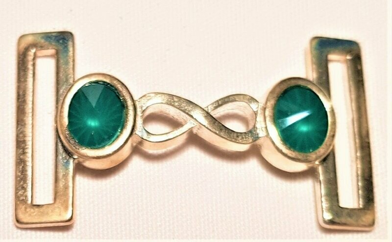 Icebreaker Band Stirling Silver Token- Royal Green Crystals
(Token only - does not include Strap)