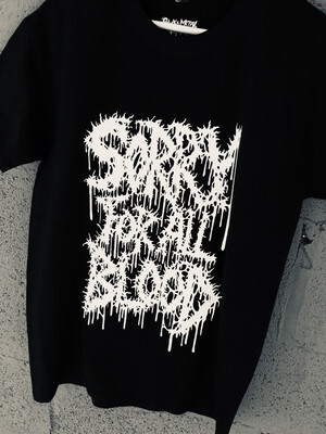 Sorry For All Blood Shirt(Black).
