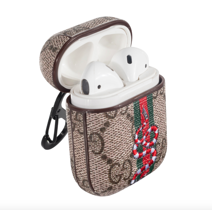 My AirPods Pro with the Leather Gucci knockoff case and black Foam Masters  2.0 Tips : r/airpods