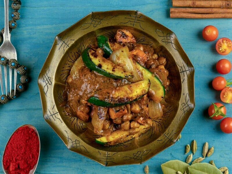 Sweet Potato, Chickpea & Courgette Vegetarian Tikka Masala
