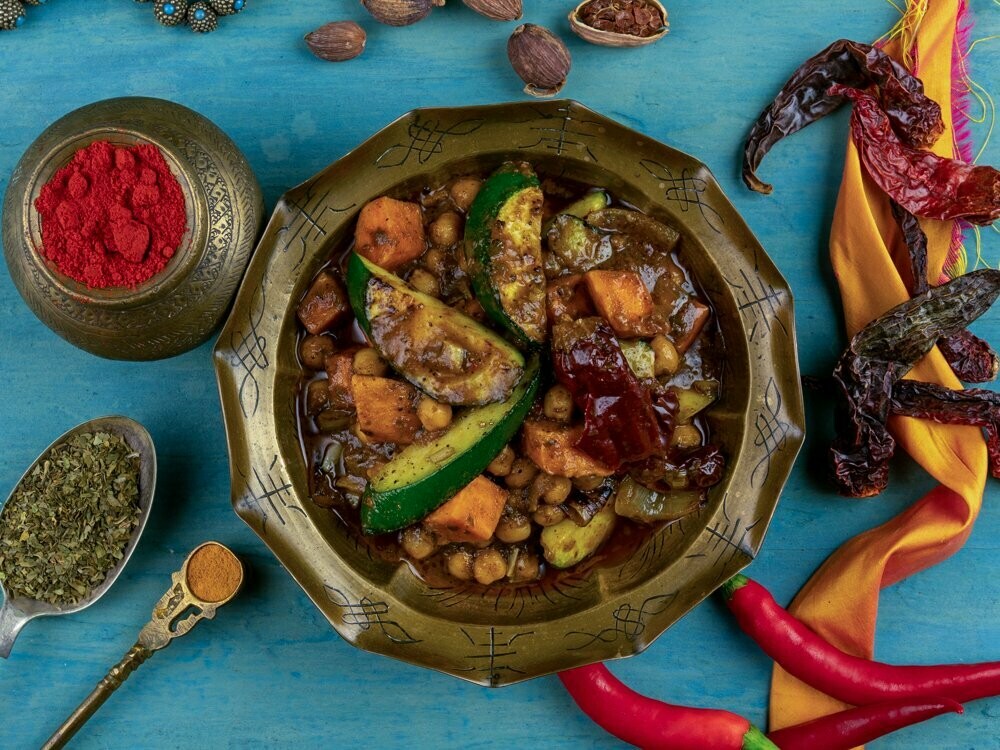 Sweet Potato, Chickpea & Courgette Vegetarian Madras Sweet Potato, Chickpea & Courgette Vegetarian Madras