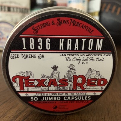 Jumbo Capsules - Texas Red - 3 Sizes!