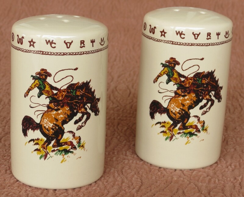 Salt &amp; pepper set, bronco