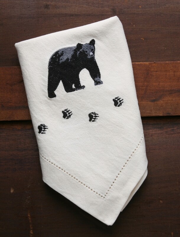 Kitchen towels, 4 pieces, bear