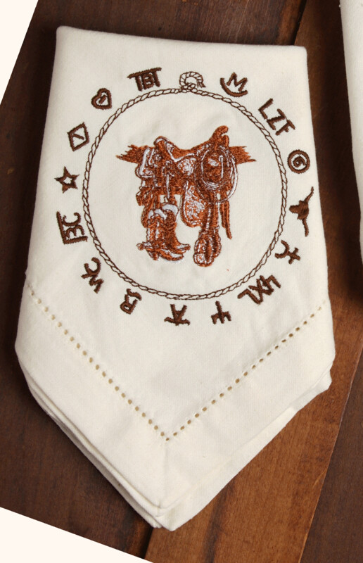 Napkins, 4 pieces, Boots &amp; saddle