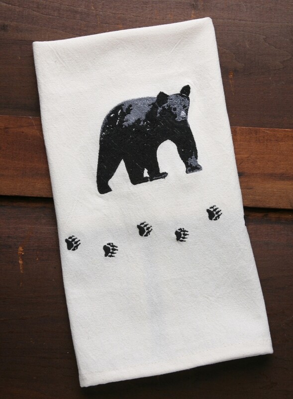Kitchen towels, 4 pieces, bear