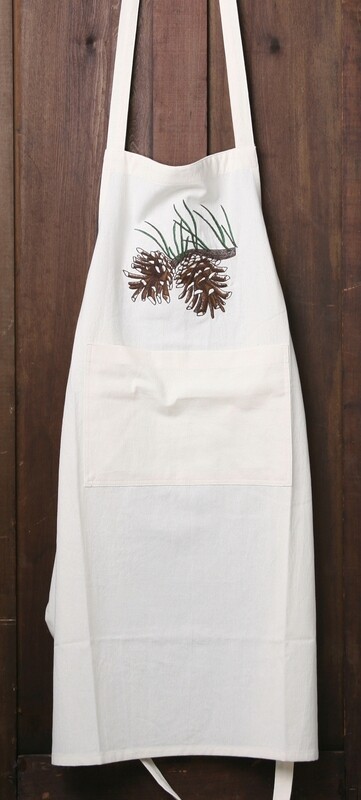 Apron, pine cone