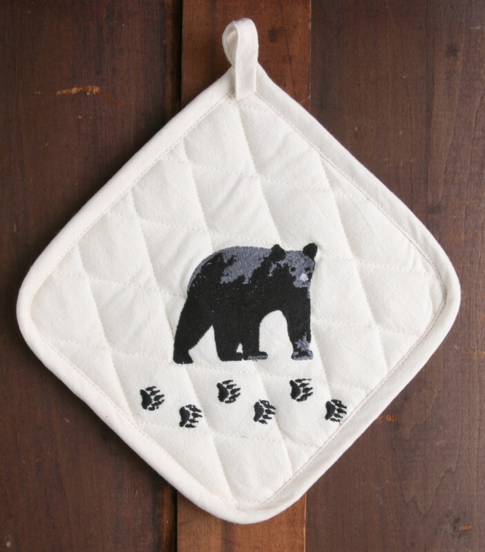 Pot holder, 2 pieces, bear