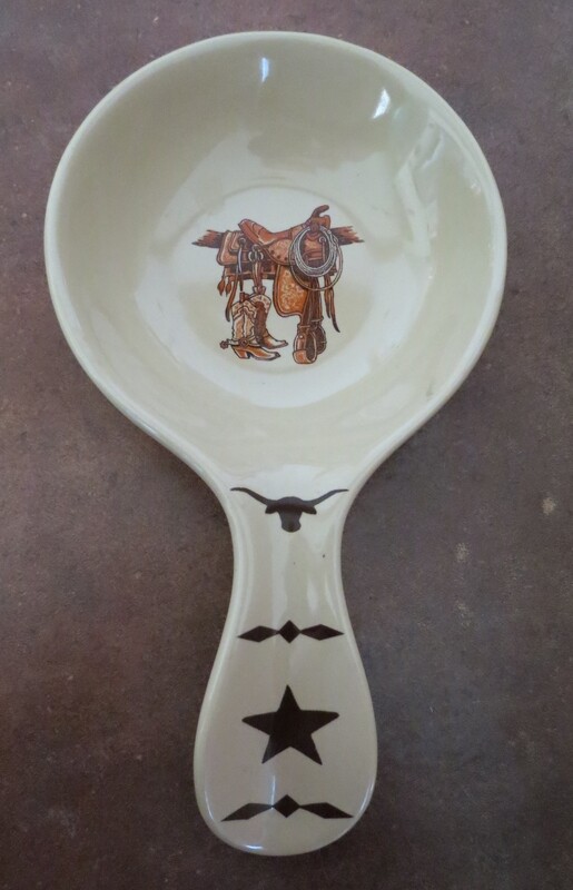 Spoon rest, boots &amp; saddle
