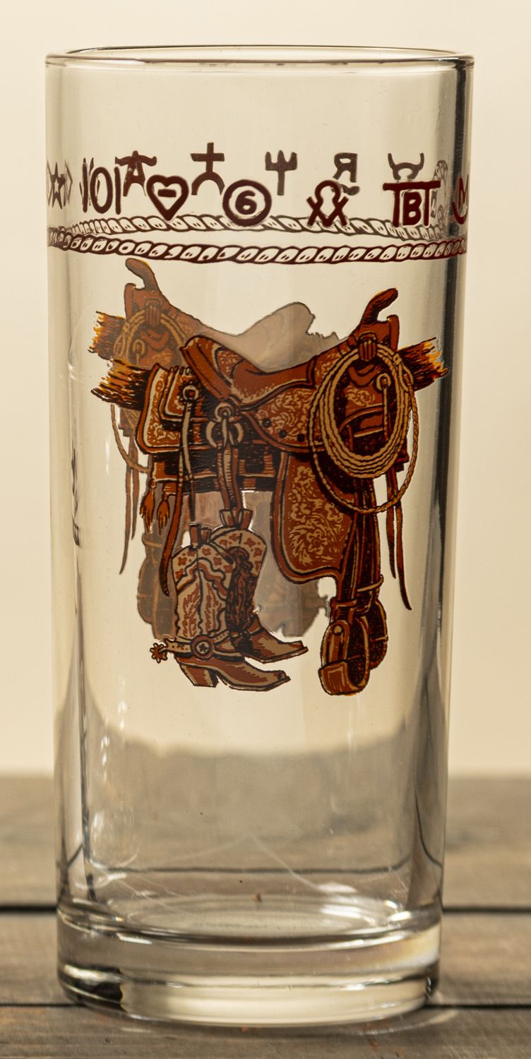 16oz tumbler, set of 4, boots &amp; saddle