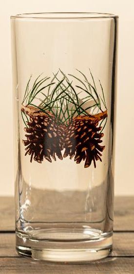 16oz pint, set of 4, pine cone