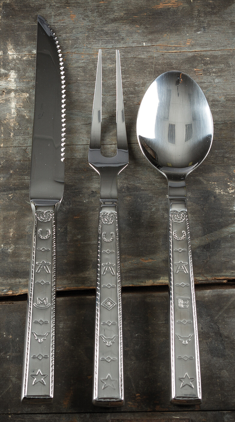 stainless serving set
