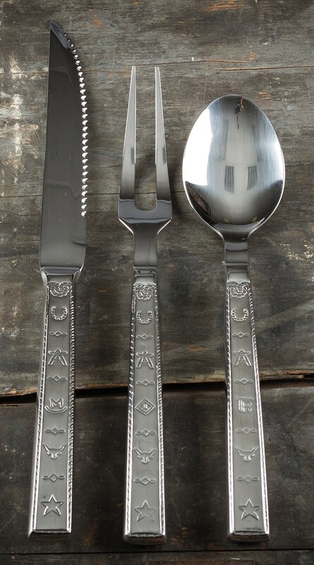 stainless serving set
