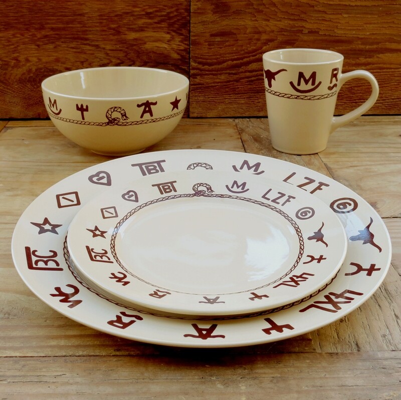 16 pieces dinnerware set, branded
