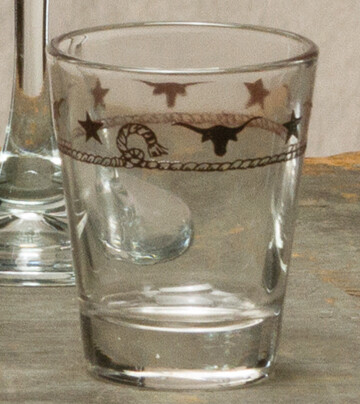 Western shot glass