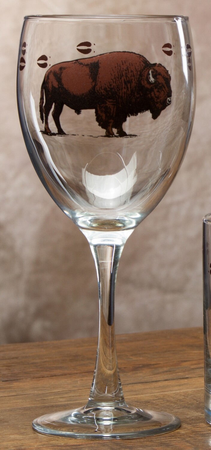 Bison wine glass
