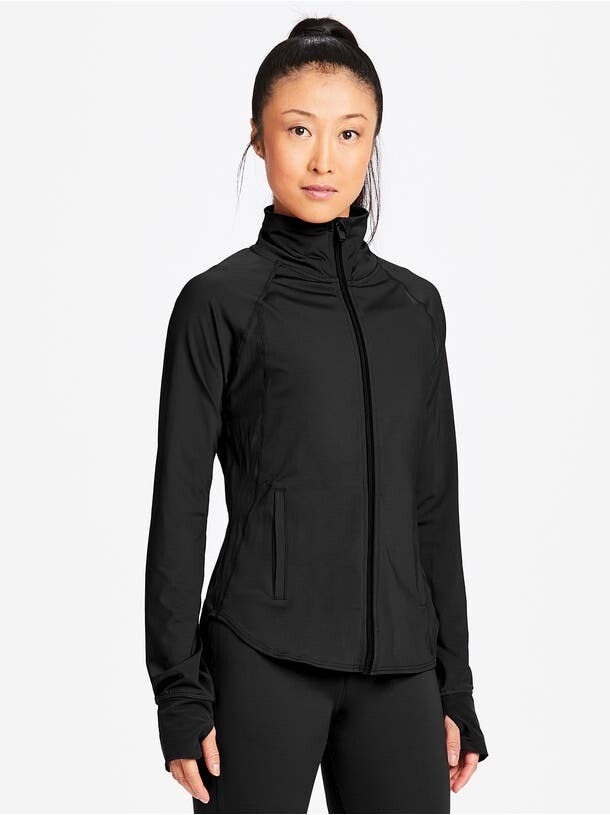 Adult Warm Up Jacket - Black with Mesh Back - Customizable!