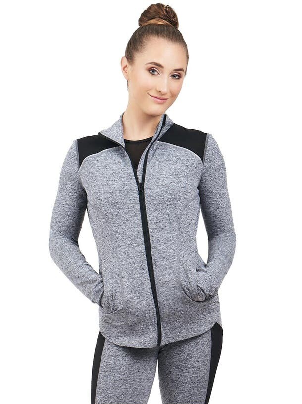 Adult Warm Up Jacket - Gray - Customizable!