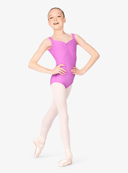 Mariia | Pinch Front Tank Leotard | Mauve | Child Small (4-6)