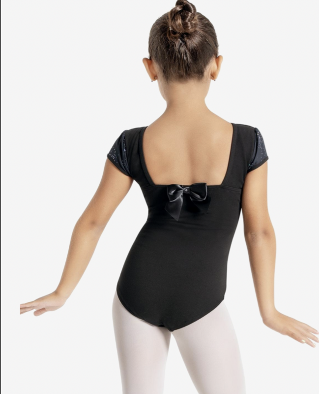 Capezio | Puff Sleeve Leotard | Black | Extra Small (2-4)