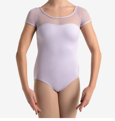 Capezio | Mesh Yoke Leotard | Lavender | Adult X-Small