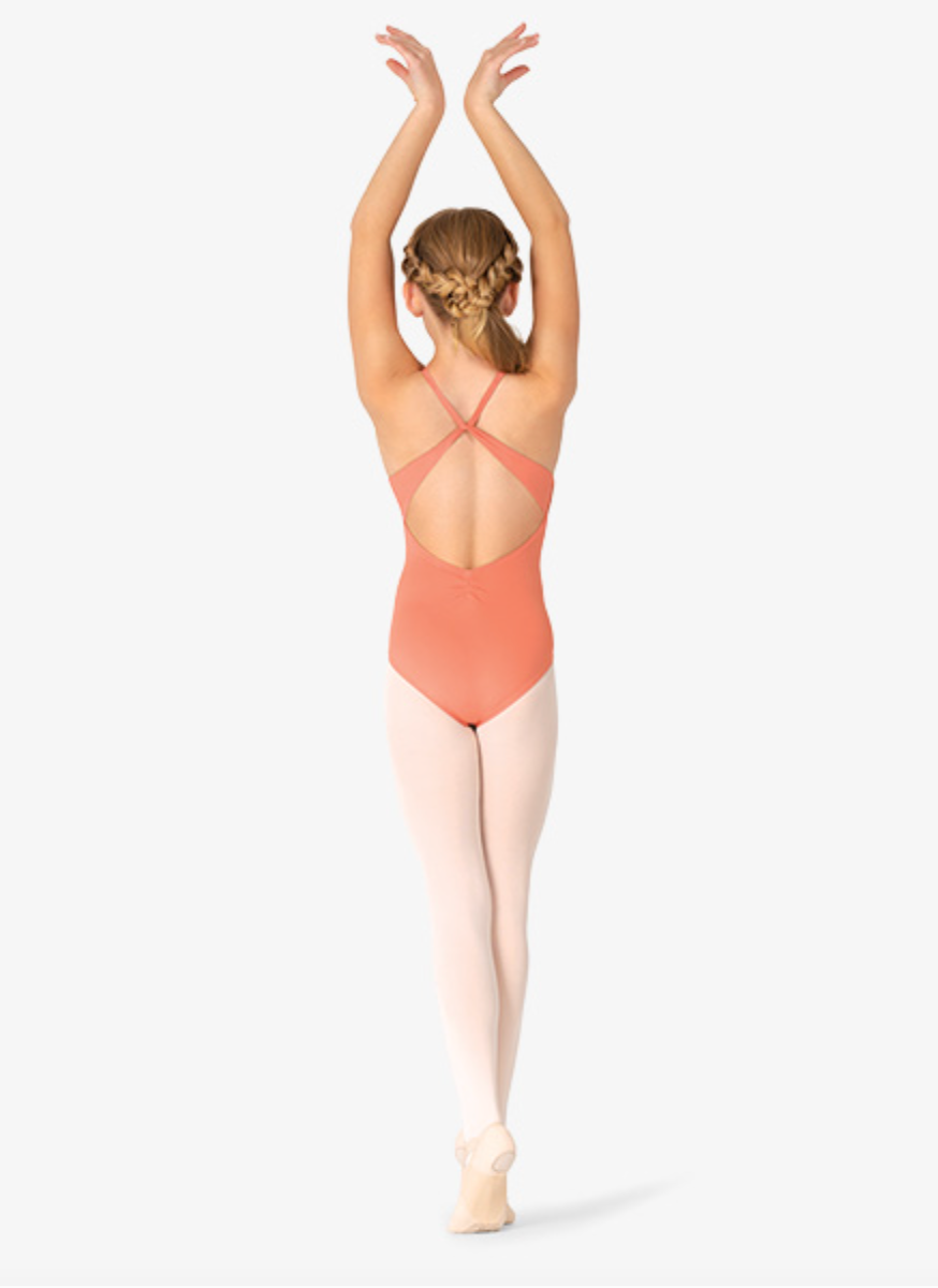 Coral T-Back Leotard - Adult Medium