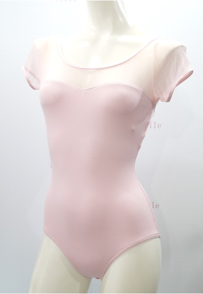 Capezio | Mesh Yoke Leotard | Pink | Adult X-Small
