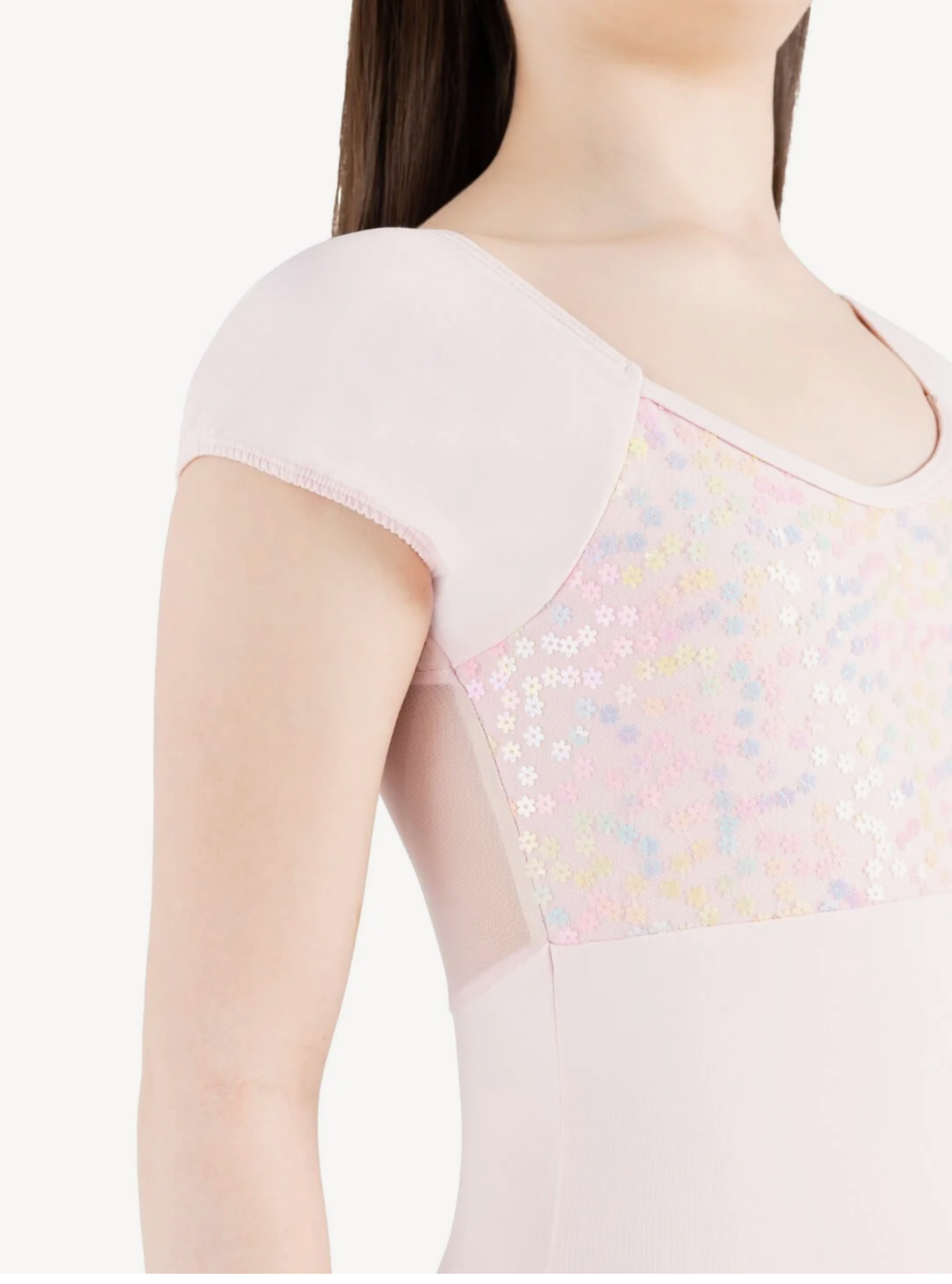 Capezio | Lotus Cap Sleeve Leotard | Pink | Child Small (4-6)