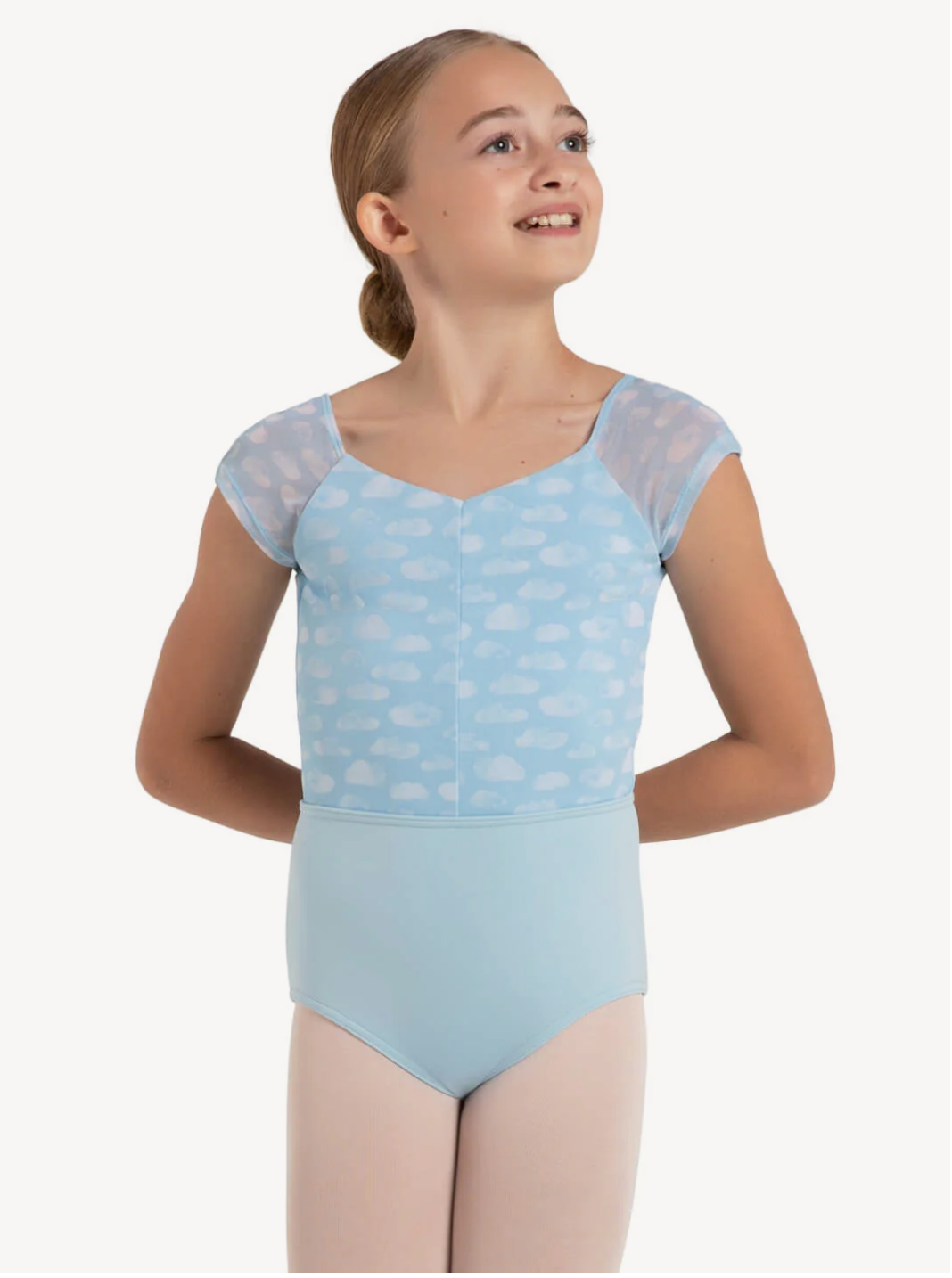 Capezio | Rainbow Cap Sleeve Leotard | Light Blue | Child Intermediate (6x-7)