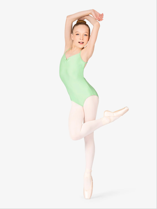 Mariia | Spaghetti Strap Leotard | Mint | Child Large (10-12)