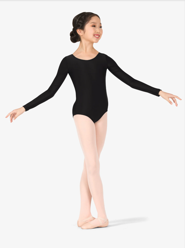 **Sale** Basic Long Sleeve - Black - Child Medium (8-10)