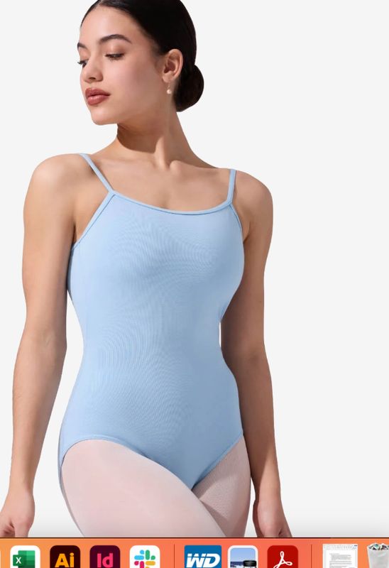 Capezio Cami Adjustable- Light Blue-extra Small Adult