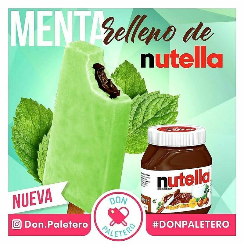 Menta rellena de Nutella