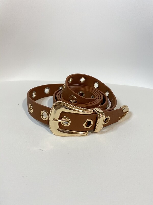 Ceinture crantée marron Ceinture crantée marron