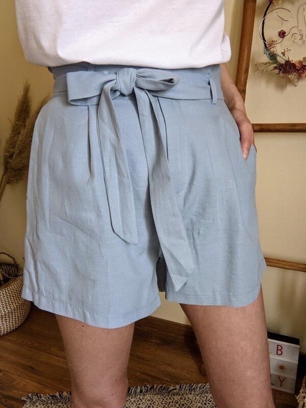 Short fluide bleu Fanny S/M Short fluide bleu Fanny S/M