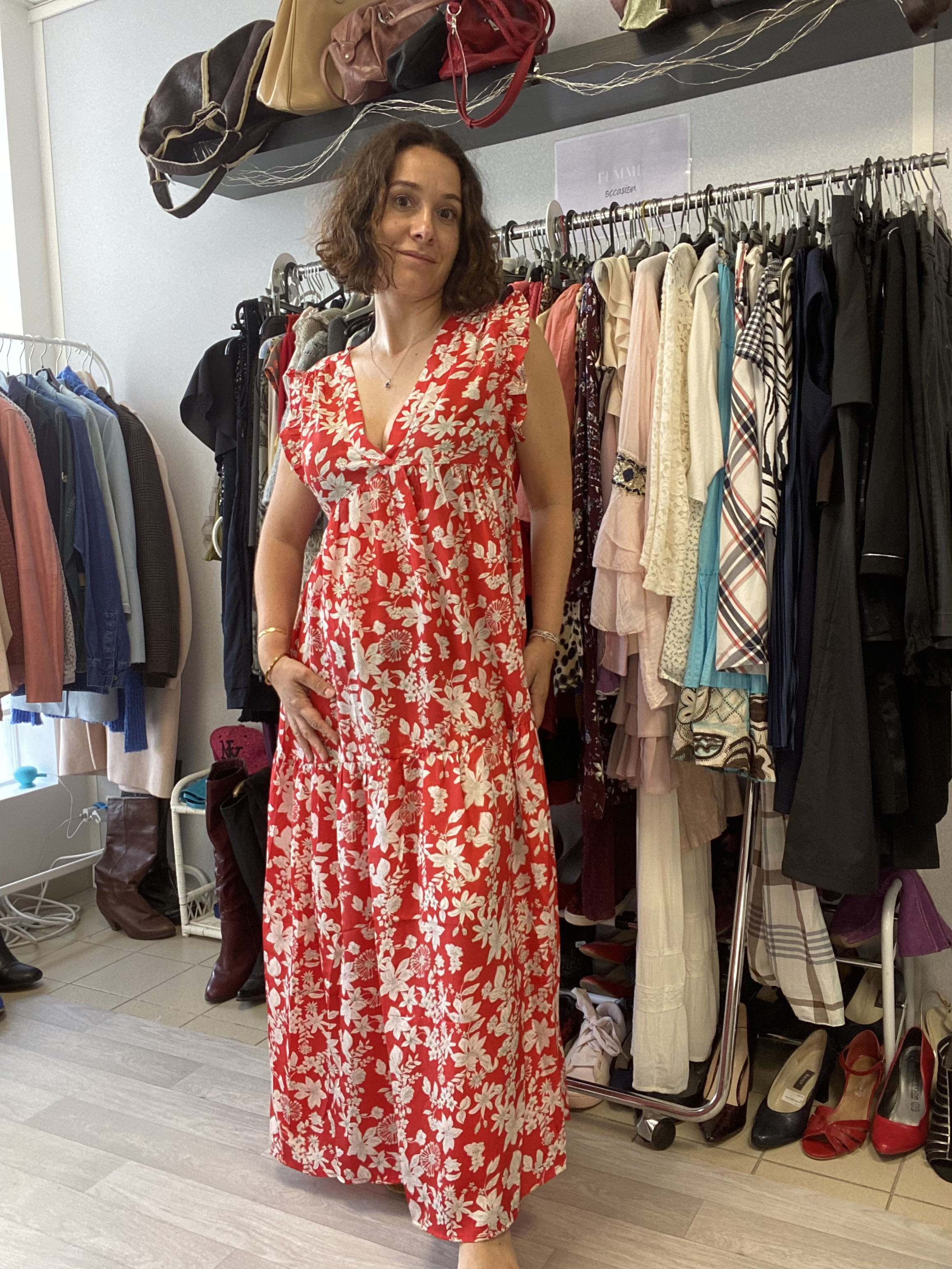 Robe Mila rouge L/XL