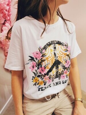 Tshirt oversize Peace and love