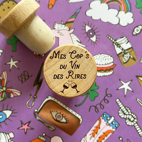 Bouchon "Mes cop's du vin des rires"