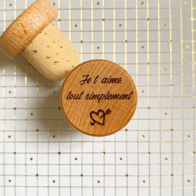 Bouchon "Je t'aime tout simplement"