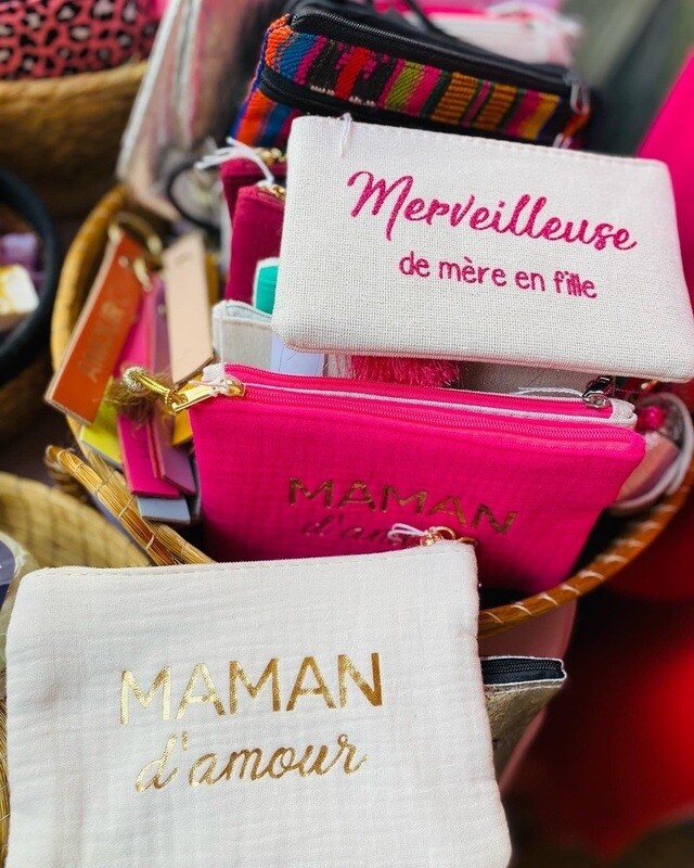Pochette Fête des mères gaze de coton