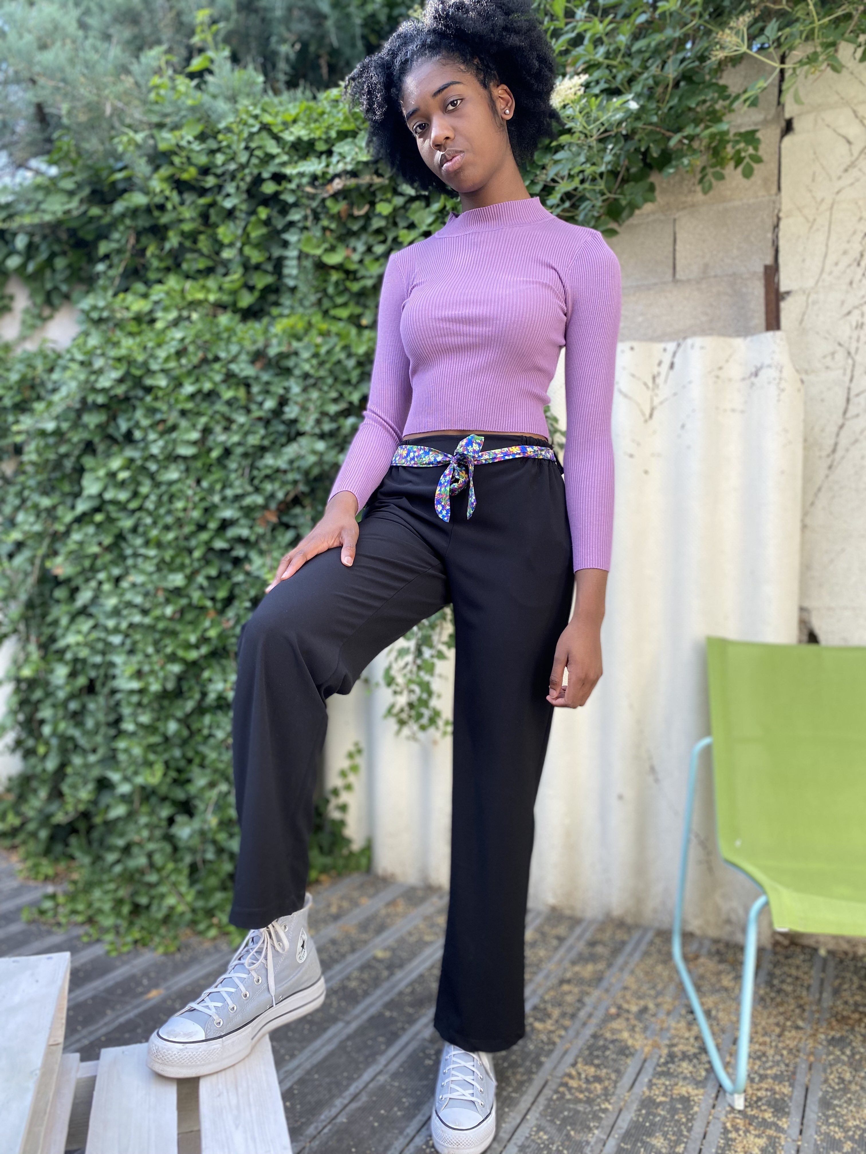 Pantalon fluide noir T.U