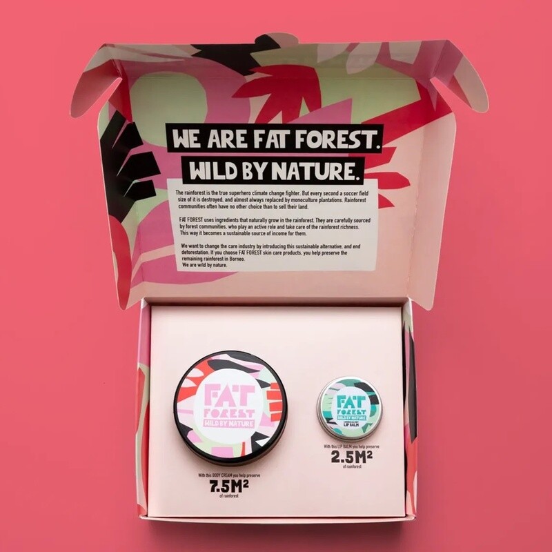Coffret crème pack BIO beurre d'Illipé (Pamplemousse et citronnelle)