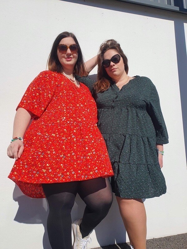 Robe Natha fleurie Taille unique 42 à 50 Robe Natha fleurie Taille unique 42 à 50